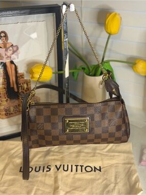 Louis Vuitton Eva Damier Ebene Crossbody / Shoulder Bag